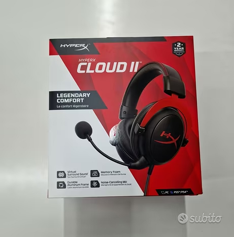 Cuffie Gaming HyperX Cloud II - Audio/Video In vendita a Firenze