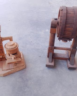 Oggetti artigianali in legno