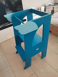 Torre montessoriana blu Rocketbaby con Ali