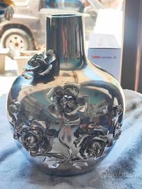 Vaso in metallo cromato / argentato