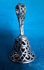Campanello vintage in argento 800.