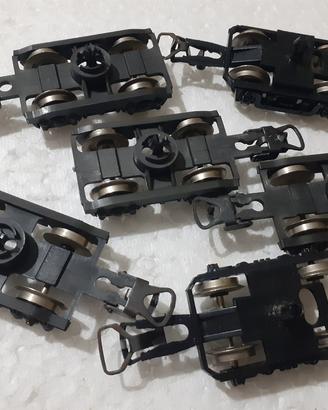 lotto carrelli ruote in ferro modellismo ferroviar