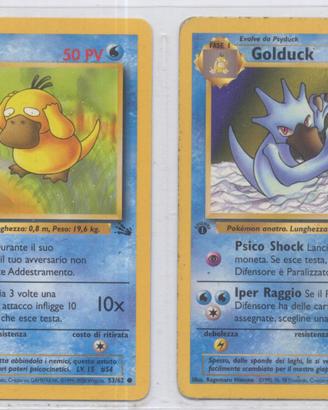 Carte Pokèmon - Creature - Psyduck e Golduck