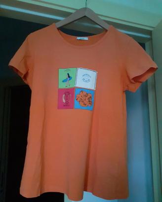 T-shirt arancione Persona taglia S