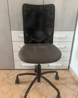 Sedia da Ufficio / Scrivania Nera