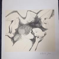 Emilio Greco litografia originale firmata.