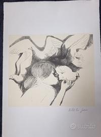 Emilio Greco litografia originale firmata.