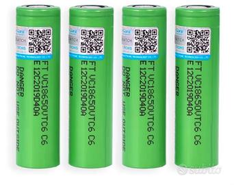 batterie litio 18650 nuove 3000mah 20A n. 10 pezzi