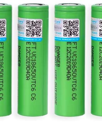 batterie litio 18650 nuove 3000mah 20A n. 10 pezzi