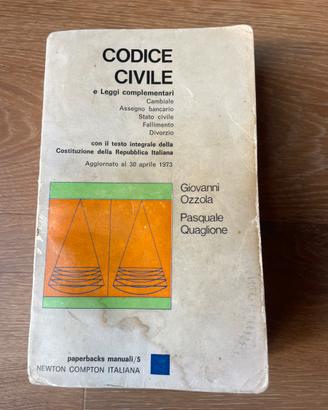 Libro VINTAGE: Codice Civile e leggi complementari