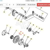 Ingranaggio avviamento Yamaha CT50S 54V155240000