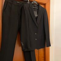 Massimo DUTTI tailleur gessato nero nuovo