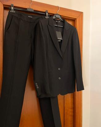 Massimo DUTTI tailleur gessato nero nuovo