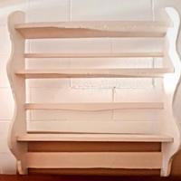 Coppia mensole in legno stile shabby/rusti