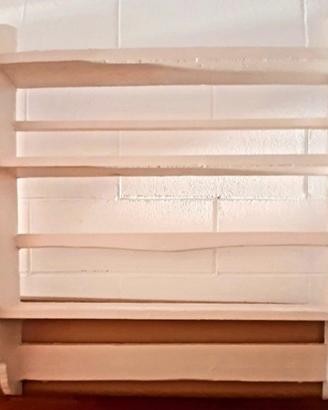 Coppia mensole in legno stile shabby/rusti