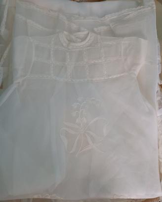 Abito da battesimo bianco vintage