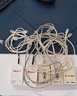filtri ADSL più cavi ethernet bt