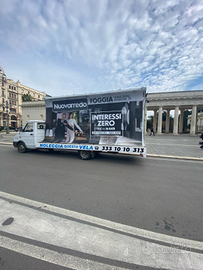 Camion vela pubblicitaria 6x3 ANCHE NOLEGGIO GIORN