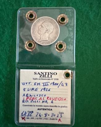 5 lire 1926 V. EmanueleIII
