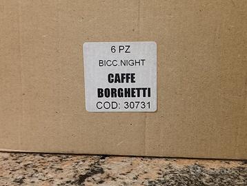 Sei bicchieri caffè sport borghetti