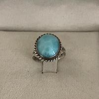Anello in argento con Larimar