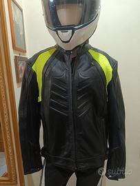 giubbotto moto in pelle 4 stagioni XXXL nuovo