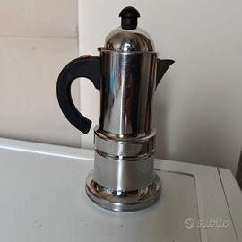 Caffettiera moka acciaio inox 18/10 da 2-3 tazze