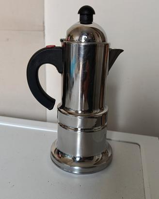 Caffettiera moka acciaio inox 18/10 da 2-3 tazze