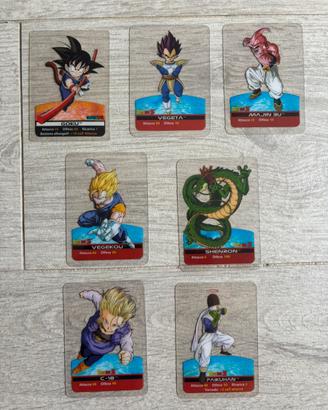 7 Lamincards Dragonball collezione Zuegg Rara