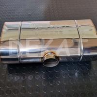 Silenziatore auto finale 3 uscite duplex a T 63mm