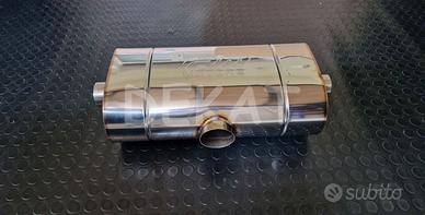 Silenziatore auto finale 3 uscite duplex a T 63mm