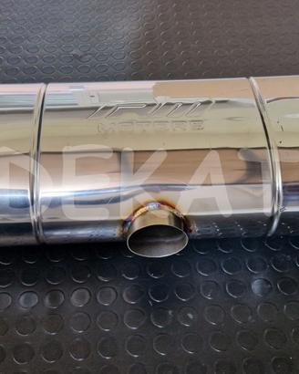 Silenziatore auto finale 3 uscite duplex a T 63mm