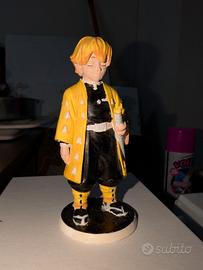 zenitsu demonslayer modellino3d  dipinto a mano 