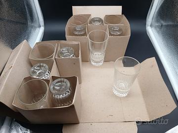 Set 12 Bicchieri Amaro Vintage Anni 70 con Scatole