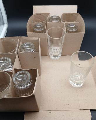 Set 12 Bicchieri Amaro Vintage Anni 70 con Scatole