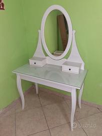 Specchiera in legno bianca IKEA mod. HEMNES