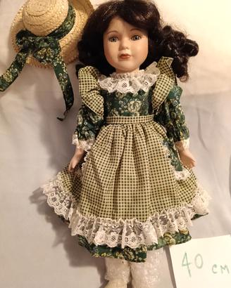 bambola ceramica vintage 