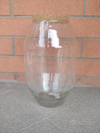 vaso in vetro per terrario con tappo in sughero