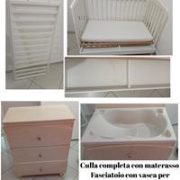 culla e fasciatoio 