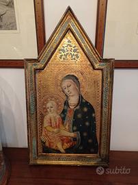 icona madonna su legno 
