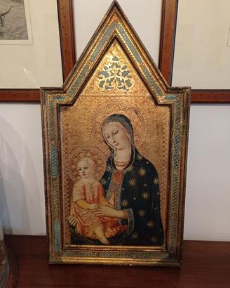 icona madonna su legno 