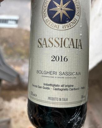 Sassicaia 2015 e 2016 Tenuta San Guido (0,75L)