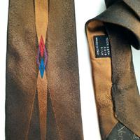 Cravatta vintage barocca dorata Gianni Versace