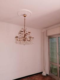 lampadario a gocce anni 50 