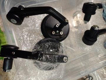Coppia Specchietti Retrovisori Moto Universali 