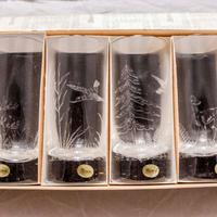 Moser bicchieri incisi in cristallo di Boemia