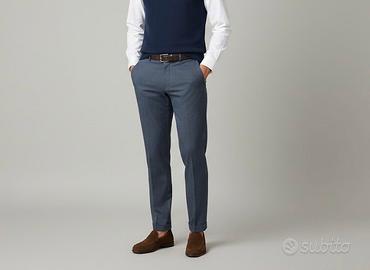 Pantalone chinos Zara uomo sale e pepe grigio blu