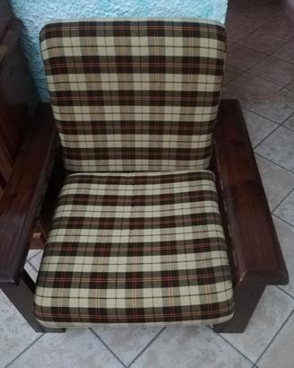 Salotto completo in legno massello 