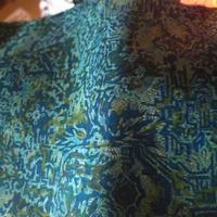 Taglio di seta thailandese - bluette e verde