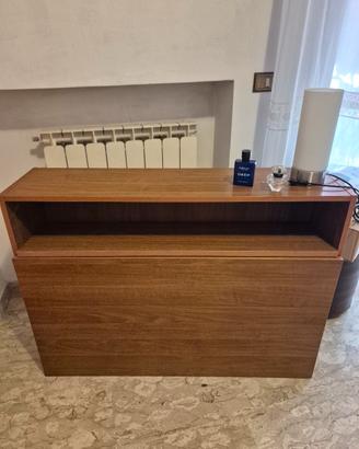 testiera letto 1 piazza marrone